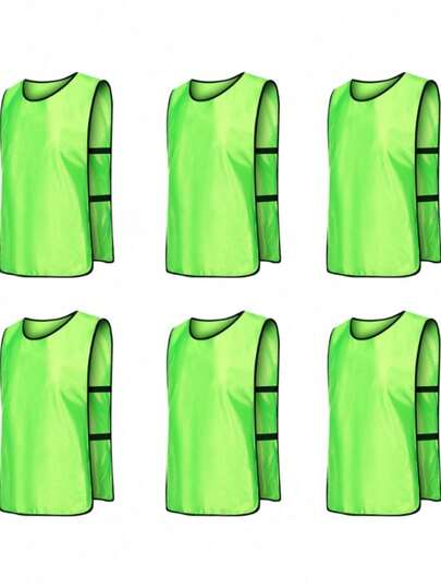 30pcs Mixed Color, Including Basketball & Football Training Jerseys, Racing Suits, Team Uniforms, Outdoor Sports Wear, Advertising Vests. Sizes Fit Adults/Soccer Aprons/Training Vests