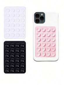 Silicone Suction Phone Case Mount Phone Suction Grip Octobuddy Sticky Phone Grip Adhesive Phone Stand Sticky For Cell Phone For Women Wallet Mini Wallet Purse Wallet Magsafe Wallet Card Wallet Wallet - White - View 8