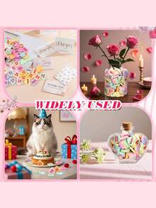 100/80/50/20/10 chiếc phụ kiện trang trí hình trái tim bằng nhựa màu pastel, thích hợp để trang trí bàn tiệc Ngày Valentine, lấp đầy bình hoa, làm giá đỡ nến nổi, trang trí nhà cửa cho đám cưới & tiệc tùng, đồ thủ công DIY, phụ kiện ốp điện thoại. - Nhiều màu - Xem 4