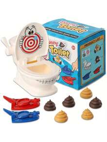 Poop Shooting - Fun Family Game - Fast Crazy Poop Shooting Game For Youngsters - Includes 1 Toilet, 2 Quick Launchers, 6 Soft Plastic Toy Poops, Suitable For 3 4 5 6 7 8 9 Years Old Boys And Girls Toy Gift - Multicolor - View 10