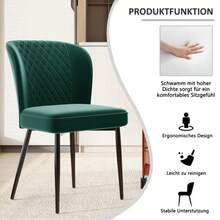 Dining Chairs - Green - View 3