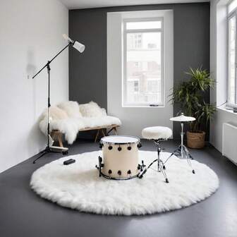 1pc Soft Faux Wool Long Plush Pure White Christmas Tree Skirt, Soft Texture Holiday Decor Christmas Tree Skirt, Festive Atmosphere Tree Skirt, Suitable For Scene Decor, Room Decor, Home Decor, Holiday Party Decor, Christmas Decoration