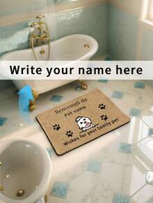 1pc Customized Text Design Soft, Anti-Slip, Floor Protecting Entrance, Living Room, Bedroom Decorative Rug Carpet - Multicolor - View 10