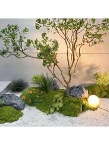1包10克/50克/100克/160克人造绿色苔藓，是情人节、生日、毕业礼物、花园装饰、户外植物、园艺、仿真花的理想之选。 - 綠色 - 查看 5