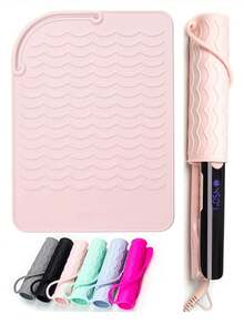 480°F Heat Resistant Silicone Styling Mat - Rotating Curling Iron Holder, Suitable For Straighteners, Curling Irons And Travel Styling - Multicolor - View 8