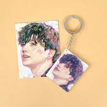 GO! 时尚 你想要的 COER JAMES JUHOON MATIN SEINGHYEON KEONHO 钥匙扣、挂件、吊坠，适用于衣服、包包、车钥匙 - 创意可爱派对装饰，理想的圣诞礼物、情人节礼物、生日礼物 - 彩色 - 查看 23