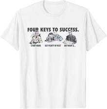 Four Keys To Success T-Shirt - White - View 10