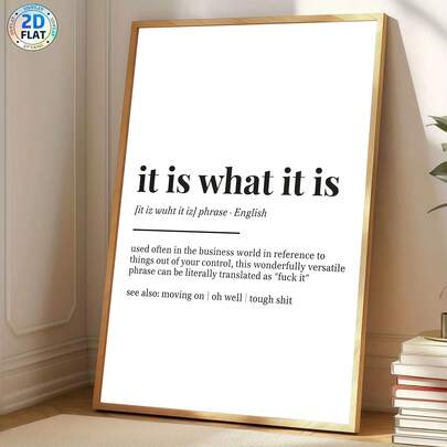 1pc "Life Is Just Like This" Canvas Printed Posters, Modern Wall Arts Decoration Paintings, Paintings, Suitable For Cafes, Homes, Bedrooms, Living Rooms, Kitchens, Bathrooms, Offices, Home Decoration, Decorative Houses, Bedroom Decoration, Wall Decoration, Ideal Choice For Decorating Houses And Bedrooms