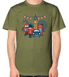 London Unisex T-Shirt - Black - View 9