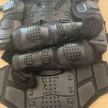 Motorcycle Armor Jacket & Pants Set, Summer Motorcycle Riding Armor Jacket Equipment, Off-Road Motorcycle Chest Spine Protector, Motorcycle Off-Road Armor Pants, Breathable Anti-Fall, Unisex, Rider Gift, Size M-3XL