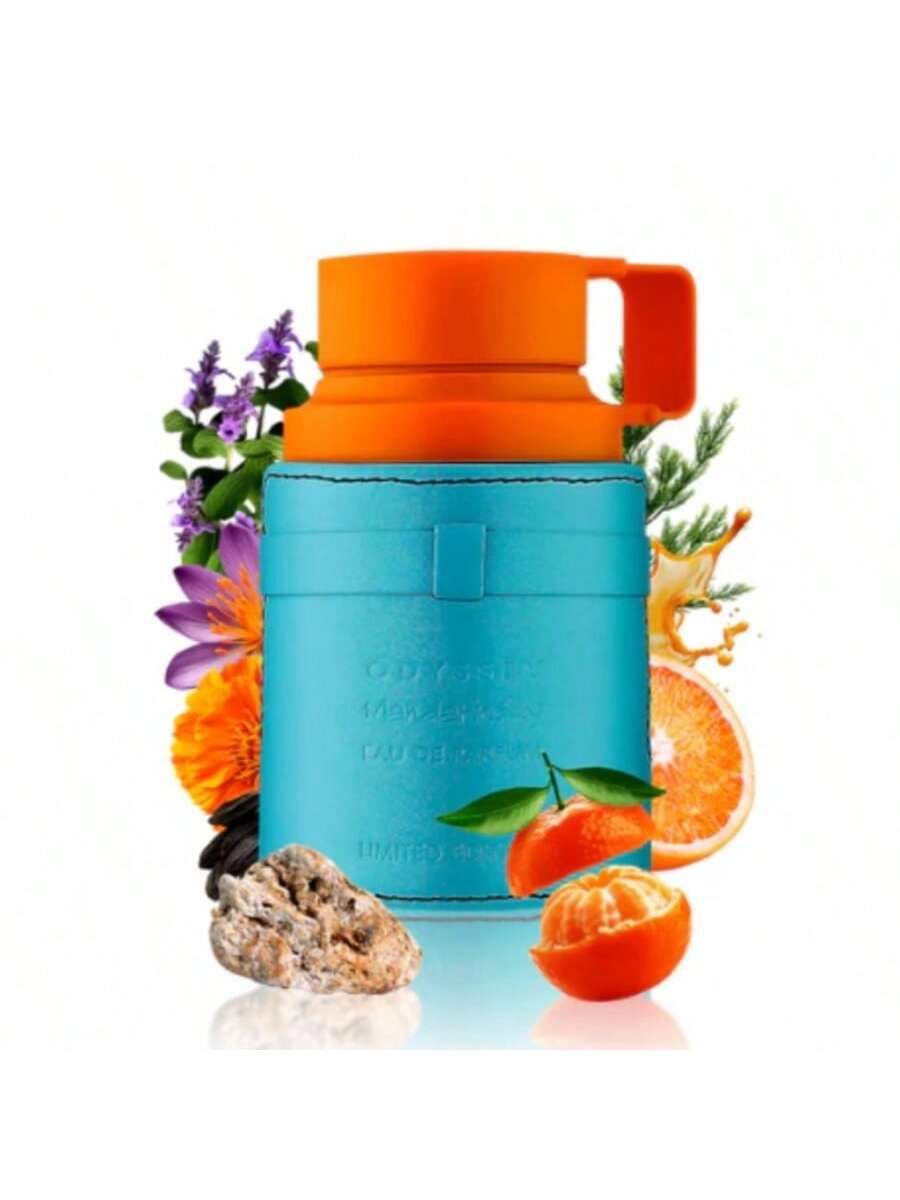 Eau de Parfum para Hombre 100ml (Estilo Contraste Turquesa-Naranja)