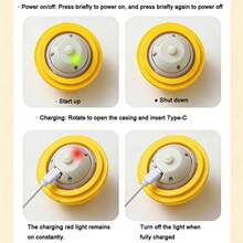 Interactive Smart Dog Toy With Automatic Moving, Bouncing And Rotating Functions, Made Of E-TPU Material, Designed For Medium And Large Dogs, Energetic Rolling Ball Toy Brings Endless Fun And Exercise - Multicolor - View 6