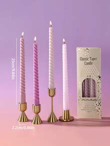 4 Pieces Per Set, 9.8-Inch Spiral Long Stick Candles. The Set Includes Four Spiral Long Stick Candles. Home Decoration, Available In Various Colors Such As Red, Blue And Green. Wedding Decoration, Party Table Decoration, Candle Ornaments On The Table. Christmas Gift, A Gift For Friends. Suitable For Any Occasion: Christmas, Birthday, Mother's Day, Father's Day, Anniversary Gift, Thanksgiving, Valentine's Day.