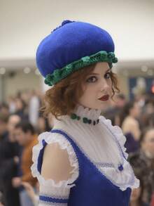 1pc Adorable Red Strawberry Design Knitted Beanie Hat For Women, Handmade Crochet Warm Cap For Autumn & Winter Daily Casual Wear Hat Valentine's Day - Red - View 12