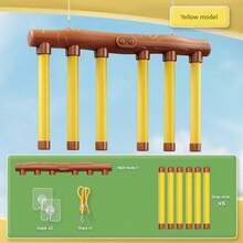 1 Set Hand-Eye Coordination Training Toy, Multi-Player Interactive Hanging Catch Stick Game, Indoor Sports Toy With Catching Stick, Family & Kids Activity Prop, Durable Plastic Material, Adjustable Falling Speed, Improve Reaction Ability, Suitable For Parties, Family Gatherings, School Teaching, Birthday/Christmas/New Year Gifts - Multicolor - View 5