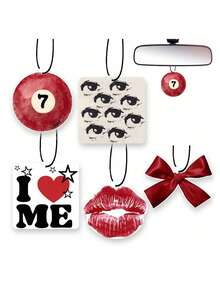 Leopard Print Car Fragrance Sheets, Car Air Freshener, Car Fragrance Mirror Hanging Decor, Creative Personalized Car Fragrance Sheets, Suitable For Car Interior And Wardrobe, Long-Lasting Scented Paper Air Freshener Hanging Decor, Car Interior Decoration, Car Accessories, Can Be Used For About 3 Months After Unsealing - Multicolor - View 10