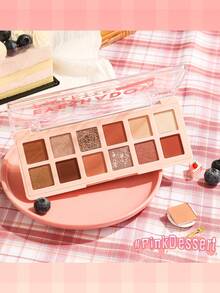 PINKFLASH 眼影盘，哑光、珠光、金属色眼影，持久不晕染，自然色调，彩妆眼影礼盒套装 - 04# - 查看 9