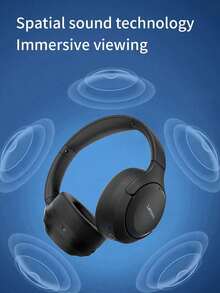 Lenovo EB325 Bluetooth Wireless Headphones, HiFi Deep Bass, Noise Cancelling, Headset For Music, Gaming, Fitness, Study, Original EB325 Bluetooth Earphones - Black - View 7