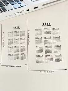 2026年A5/A6透明磨砂PP活页计划本 - 月度及周计划布局，英文版，适用于A5/A6尺寸，耐用塑料可替换内页，适用于学校、办公室、家庭收纳整理 - 易于插入和取出，全年视图，日常使用，包含2026年日历和分隔页，磨砂封面易于阅读，适用于A5/A6活页夹 - 彩色 - 查看 5