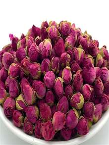 200克/300克装天然优质红玫瑰花蕾，永生干花装饰，非常适合室内家居和卧室装饰摆件、DIY肥皂制作、蜡烛干花香氛搭配、手工艺品制作、婚礼装饰、节日派对装饰、花卉植物等。 - 平陰玫瑰花(1件) - 查看 3