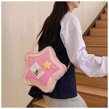Cute Kawaii Ita Bag Original Anime Five Pointed Star Two-Dimensional Crossbody Street Fashion Ulzzang Shoulder For Girls - 白色 - 查看 6