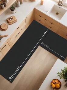 1pc Premium Silica Gel Kitchen Mat Gradient Color Block Design, Luxury Cushioned Anti-Fatigue Kitchen Rug, Absorbent Quick-Dry Non-Slip For Kitchen, Bathroom, Entryway, Laundry Room - Multicolor - View 10