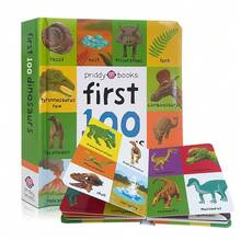 Lachilly 100 Dinosaurs Hardboard Book, Priddy Books, Suitable For Children 3+, Awakening Reading Series, English Learning Tool, Vocabulary Building, Bedtime Reading Gift, Learning To Read, Preschool Educational Toy - Multicolor - View 8