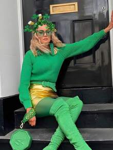 St. Patrick's Day Headband, Gold & Green Shamrock Hat Headband, Green Irish St. Patrick's Day Costume Hat Party Favor, Unisex - Multicolor - View 5