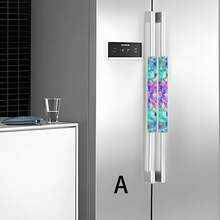 2个枫叶图案冰箱门把手套，防尘保护套，适用于冰箱、微波炉，适合学校、办公室、家庭、旅行隔热、闺蜜节、宠物、嘉年华、派对装饰