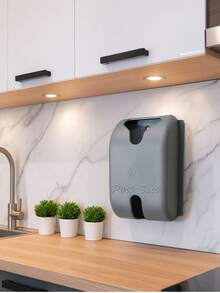 Kitchen Wall-Mounted Bag Dispenser/Pull-Out Bag Holder - Gray - Double-Sided Adhesive - Xám - Xem 1