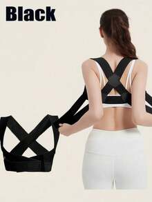 ComfortFit Adjustable Posture Corrector For Men And Women - Breathable Orthopedic Brace - Seamless Design To Support Upper Back, Spine, Neck And Shoulders - Suitable For Daily Wear, Stabilizes Collarbone - Multicolor - View 9