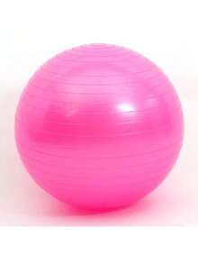 1pc Thick Anti-Burst Yoga Ball - Pilates Fitness Ball For Balance And Sensory Training, Gym Exercise Equipment (Random Hole Style) - Multicolor - View 15