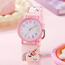 1pc/Set Colorful Cute Cartoon Unicorn Silicone Watch, Great For Year-End Promotion, Social Media Trending, Holiday Gift - Multicolor - View 11