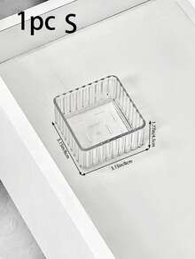 1/2/7件套透明塑料收纳盒套装，适用于办公桌抽屉、浴室、化妆品收纳，亚克力可堆叠抽屉收纳托盘 - 無色 - 查看 15