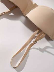 3PCS Women's Underwire Solid Color Bras With Detachable Straps - Multicolor - View 11