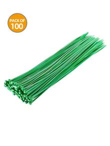 100pcs Garden Bundling Ties, Zip Ties, Plastic Wrap Ties, Plant Fixation Straps, Portable Garden Cable Ties, Gardening And Lawn Care - Multicolor - View 9