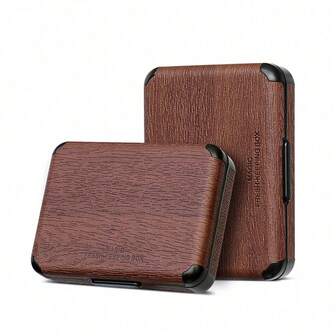 Estuche de cigarrillos de grano de madera, funda protectora, bolsa de almacenamiento para IQOS ILUMA, accesorios IQOS Funda protectora
