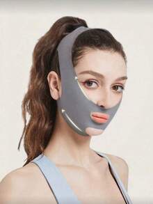 1条女士面罩绷带，适合日常佩戴、居家使用或健身 - 灰色 - 查看 4