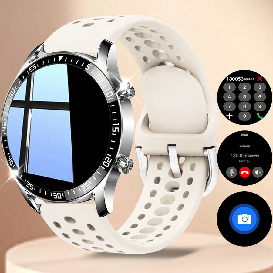 Đồng hồ thông minh mới dành cho nam và nữ, màn hình cảm ứng độ phân giải cao, gọi điện Bluetooth, nhắc nhở tin nhắn, tìm điện thoại, nhiều chế độ thể thao, quà tặng ngày lễ và Giáng sinh. - Nhiều màu - Xem 1