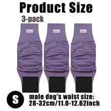 3pcs Reusable Washable Cloth Dog Pee Pants,Puppy Dog Underwear, Pet Care Diapers - Multicolor - View 17