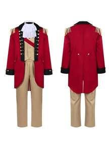 Men Cosplay Clothing - Red - View 1