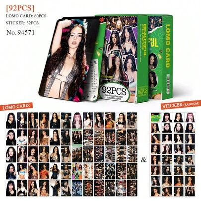 92pcs KATSEYE 2026 "THE BEAUTIFUL CHAOS" Tour Lomo Cards - MANON SOPHIA DANIELA LARA MEGAN YOONCHAE Photo Stickers | Essential Kpop Fan Merchandise