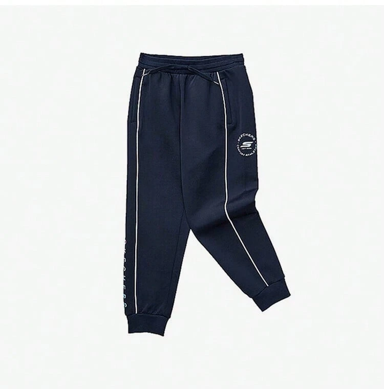 Skechers 新款少女极简针织运动裤 - 藏蓝色 - 查看 1