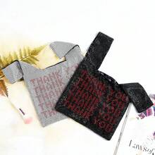 Cellphone Shape Rhinestone Clutch Purse Cute Crystal Handbag Novelty Diamond Evening Bag For Party Prom Cocktail - Black 1 - View 4