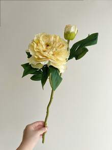 1pc, Artificial Rose Flower, French Peony Simulation Flower, Home Living Room Fake Flower Ornament, Dining Table Dried Flower Bouquet Ornament Decoration Chopin Flower - Multicolor - View 22