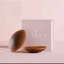 Cakes-Circle Body Grippy Not Sticky Seamless Covers, ReusableSelf Adhesive Silicone Pasties, NonAdhesive Nipple Covers For Women - 棕色 - 查看 7