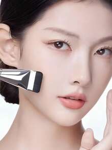 3pcs/1pc Makeup Brush Set, Including Powder Brush, Angled Makeup Sponge, Triangle Powder Puff,Liquid Foundation Mixing Tools, Foundation Brush Set For Liquid Makeup, Professional Kabuki Foundation Brush Set For Blending Liquid Cream, Cosmetic Polishing Spot Foundation Brush For Daily Face Foundation Base,For Beginner,For Professional,For Portable Makeup Brush Set - Silver - View 6