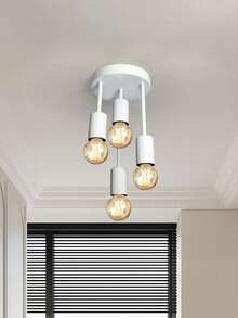 4-Light E27 Branch Pendant Light, Modern Luxury Design For Living Room, Bedroom, Dining Room, Kitchen, Hallway, Entryway, Closet, Staircase, Balcony, Bathroom - one-size - View 2