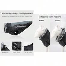 zxr Chaqueta cálida para perros Abrigo de invierno impermeable para mascotas Ropa reflectante cálida a prueba de viento para perros pequeños medianos y grandes 4XL89 - 4XGrande - Ver 4