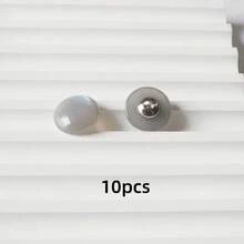 10pcs Multihued Ombre Resin Round Metal Shank Buttons, Suitable For Sweaters, Cardigans & Coats - Multicolor - View 28